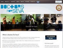 Tablet Screenshot of doctorsforseva.youthforseva.org
